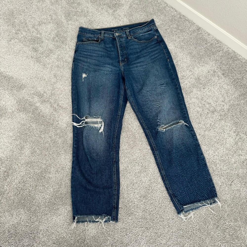 Old Navy Sky-Hi Straight Leg Jeans